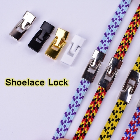4pcs/pair Shoelaces Buckle Metal Shoelaces Cross buckle Accessories Metal Lace Lock DIY Sneaker Kits Metal Lace Buckle ► Photo 1/6