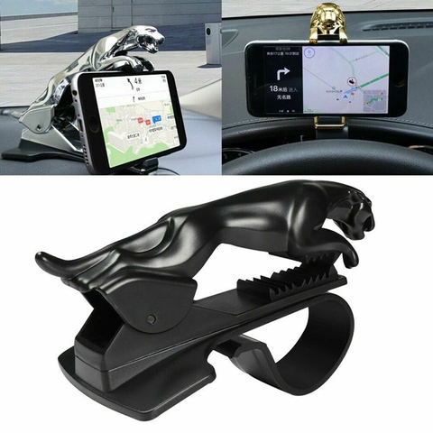 Universal Car Phone Holder Creative Cool Leopard Shape Adjustable Dashboard Mount Stand for Mobile Smart Phone GPS Stand Bracket ► Photo 1/6