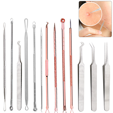 Acne Nose Blackhead Remover White Head Black Head Tool Pimple Comedone Extractor Skin Care Acne Removal Needle Stainless Steel ► Photo 1/6