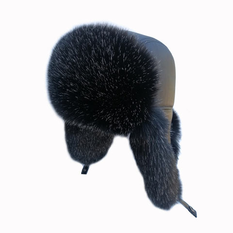 Russian snow bomber hat thick furry hairband fluffy artificial hair trap wild fishing warm gift ear hat ► Photo 1/6