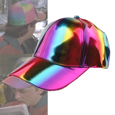 Boys Girls Back to the Future 2 Hat Marty McFly Costume Cap Marty Baseball Caps Sunha Bigbang G Dragon Hats Halloween Party Prop ► Photo 1/6