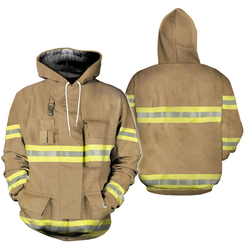 Fire Department Suit 3D All Over Printed T Shirts Sweatshirt 3D Print Hoodie Zipper Men Women New Style Sportswear Outerwear ► Photo 1/6