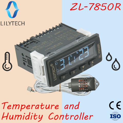 ZL-7850R, Super long sensor cable, Super high humidity and temperature controller, for swiftlet, Incubator with RS485, Lilytech ► Photo 1/6