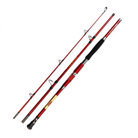 TOMA 1.8m 2.1m 2.4m Spinning Sea Fishing Rod Jigging Carbon Fiber 30 Ton Saltwater Sea Bass Trolling Boat Fishing Rod 30-50Lb ► Photo 1/6