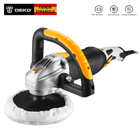 DEKO DKPO18LD1 220V Electric Polisher 3200rpm180mm Variable Speed Auto Polishing Machine Car Polisher Floor Sanding Waxing Tools ► Photo 1/6