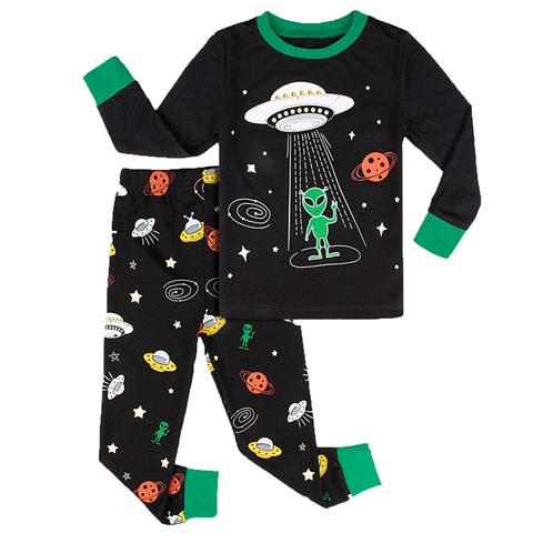 Pajamas for Children Kids Boys Christmas Sleepwear Set Toddler Xmas Elf Nightwear Child Santa Claus Home Clothes Pjs ► Photo 1/6
