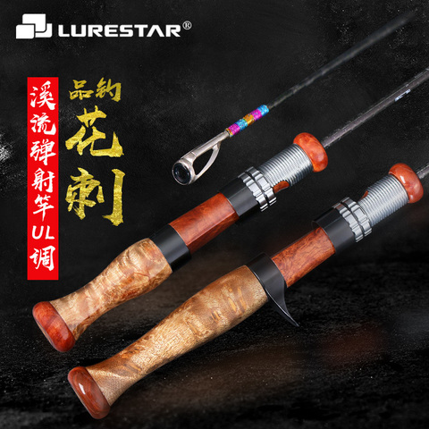 Lurestar 1.49m casting/spinning Thorn trout fishing rod UL 4 section Super soft travelling rod suit ► Photo 1/5