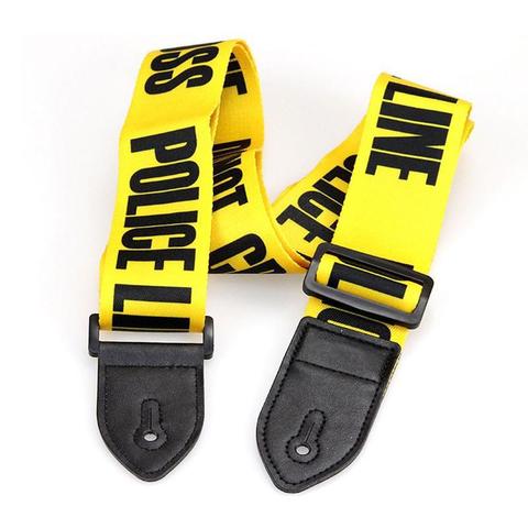 Yellow Adjustable Polyester Guitar Belt Guitar Strap with PU Leather Ends for Electric Bass Guitar Parts Accessories ► Photo 1/6