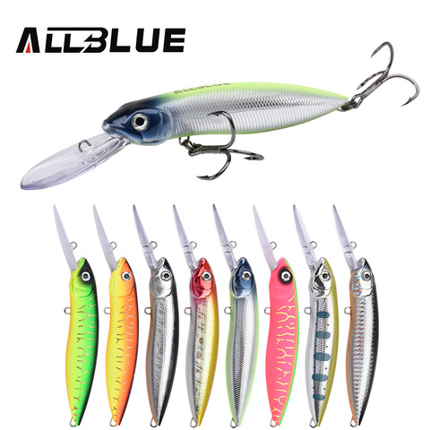 ALLBLUE EXPLORER 120F Trolling Wobbler 120MM 31G Fishing Lure Floating Minnow Crankbait Pike Crank Bait Depth 4-4.5M Tackle ► Photo 1/6