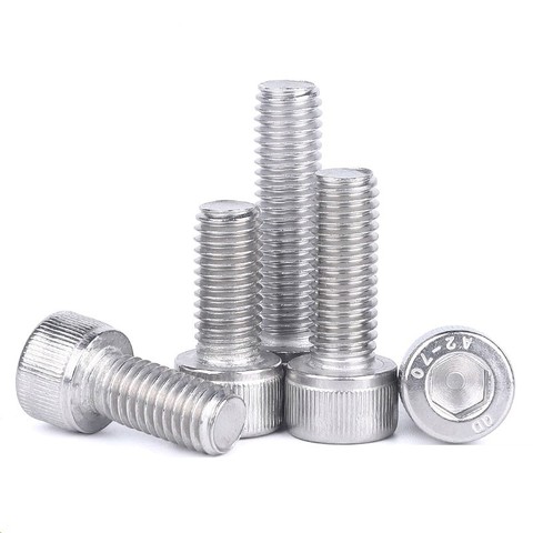 Extended Hex Socket Cap Screws 304 Stainless Steel M3 M4 M5 M6 M8 M10 x 100 110 120 130 140 150mm Hexagon Socket Bolts ► Photo 1/6