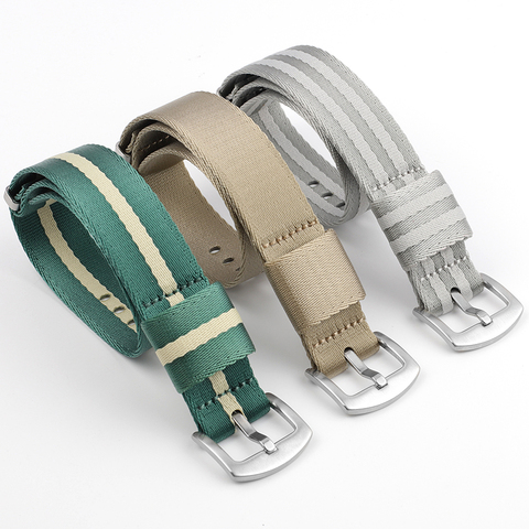 Onthelevel Smooth Nylon Strap 20mm 22mm Seatbelt Nato Strap For Omega For Daniel Wellington Watch Accessories #D ► Photo 1/6