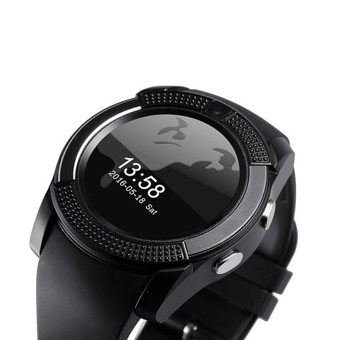 Waterproof Smart Watch Men with Camera Bluetooth Smartwatch Pedometer Heart Rate Monitor Sim Card Wristwatch ► Photo 1/6