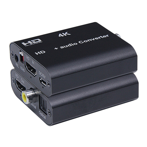 Audio Extractor 5.1ch With ARC EDID HDMI-compatible 1.4 4K 30Hz Splitter to R/L Audio Extractor Optical Coaxial for HDTV Monitor ► Photo 1/6