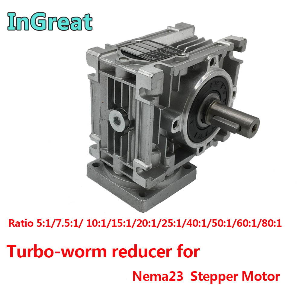 Nema23 Planetary Gear Stepper Motor Ratio 5:1 10:1 20:1 30:1 50:1 Geared Reducer 