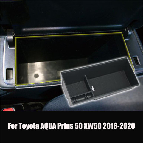 Armrest Box Storage Car Organizer Accessories for Toyota AQUA Prius 50 XW50 2016 2017 2022 4th Gen MK4 Stowing Tidying ► Photo 1/5