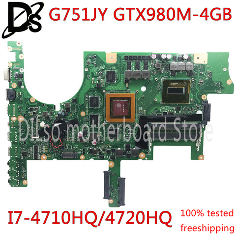 KEFU G751JY motherboard For ASUS G751J G751JL G751JT G751JM laptop mainboard with I7-4720HQ/I7-4710HQ CPU GTX980M 4GB Test ► Photo 1/4