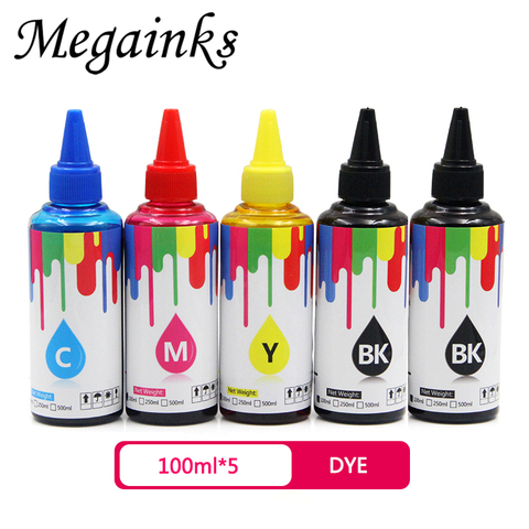 4pcs 100ml Universal Compatible Refill Dye Ink For HP Officejet 711 cartridge ink for HP designjet T120 T520 printer ► Photo 1/1