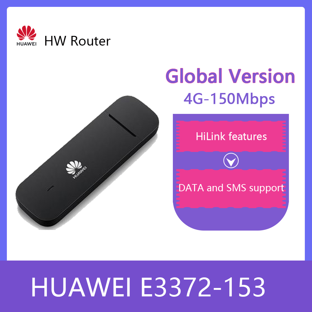 Buy Online Unlocked Huawei E3372 E3372h 153 150mpbs 4g Lte Usb Dongle Modem 2pcs Antenna E3372s 153 Alitools