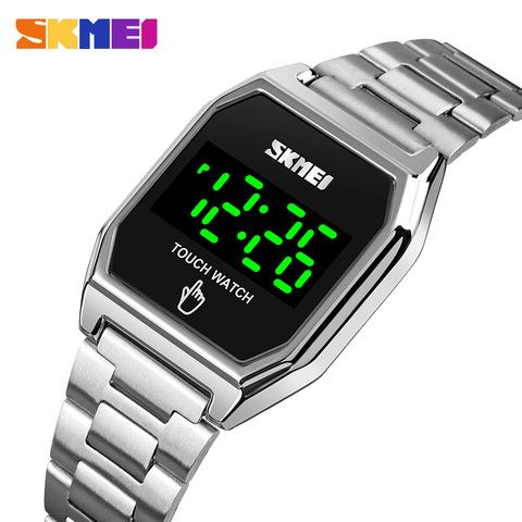 SKMEI Japan movement Digital Waterproof Men Sports Watches Creative Touch Screen LED Display Electronic Wristwatch Clock 1679 ► Photo 1/6