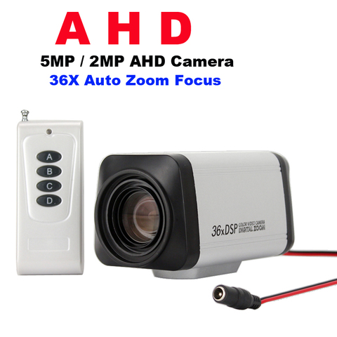 SMTKEY Wireless Remote control 36x 5MP AHD Auto Focus ZOOM BOX Camera for 5MP ahd dvr option 2MP AHD Camera ► Photo 1/6