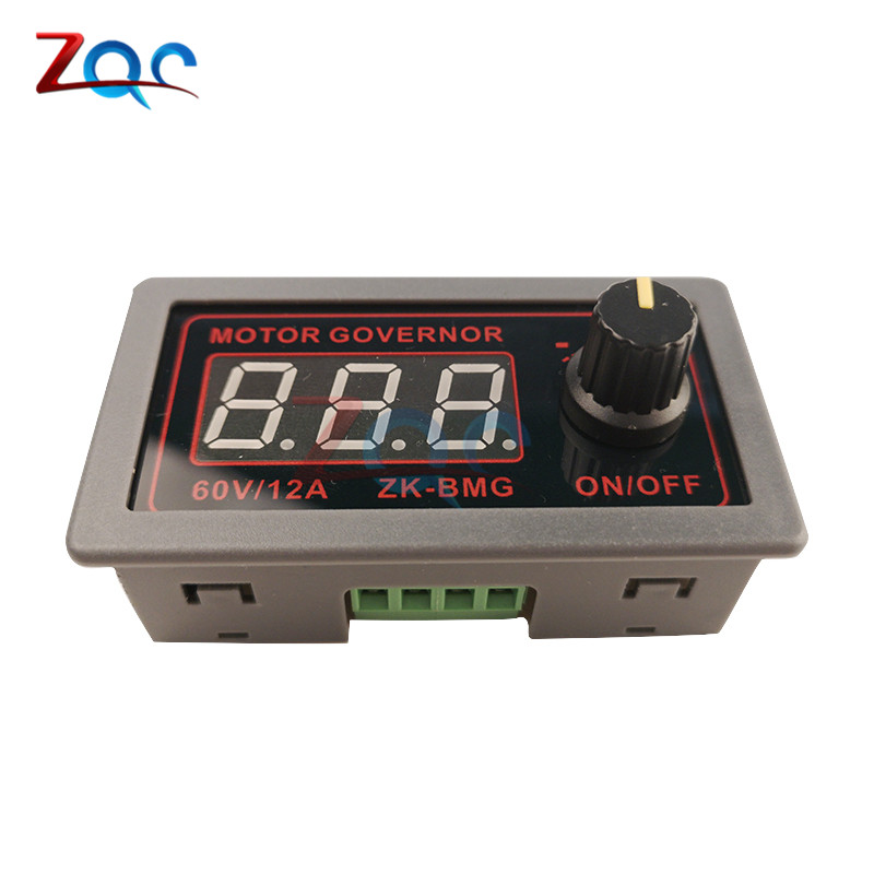 9-60V PWM DC Motor Speed Governor Controller Switch BMG Digital Display 12A 500W