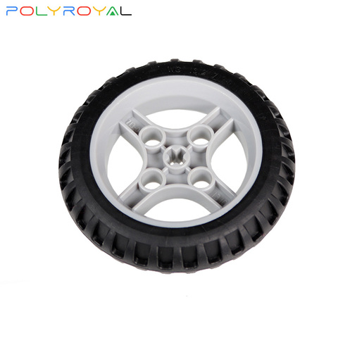 Building Blocks accessories DIY Technic Parts Moc 53x15mm Tire Off-road Leather wheel Compatible Assembles Particles ► Photo 1/2