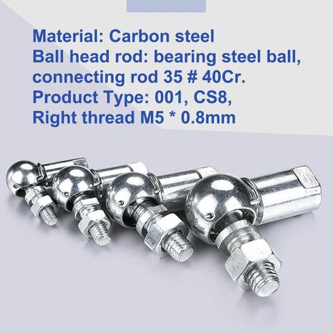 2Pcs High Quality M5 M6 M8 M10 Ball Head Joint Rod End Bearing Right Angle CS8/CS10/CS13/CS16 Rod End Ball Bearing ► Photo 1/5