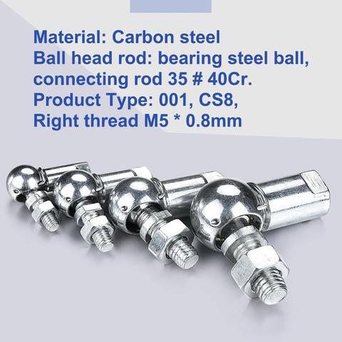 2Pcs High Quality M5 M6 M8 M10 Ball Head Joint Rod End Bearing Right Angle CS8/CS10/CS13/CS16 Rod End Ball Bearing ► Photo 1/5