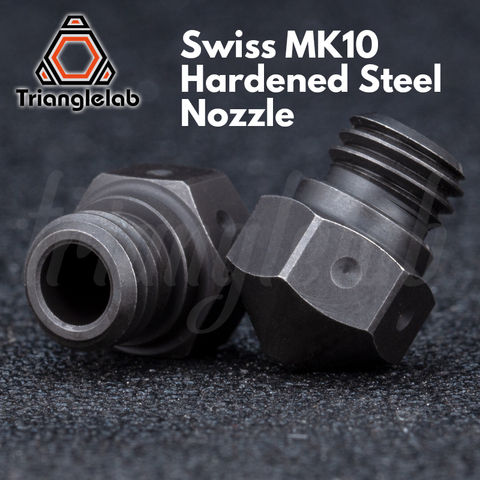trianglelab Swiss MK10 Hardened steel Nozzle PTFE for Micro Swiss Hotend M7 Thread  Wanhao FlashForge Qidi Tech Dremel ► Photo 1/4