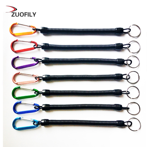 Fishing Lanyards Boating Ropes Retention String Fishing Rope with Camping Carabiner Secure Lock Fishing Tools Accessories ► Photo 1/5