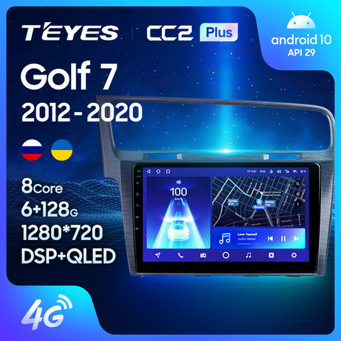 TEYES CC2L CC2 Plus For Volkswagen Golf 7 2012 - 2022 Car Radio Multimedia Video Player Navigation GPS Android No 2din 2 din dvd ► Photo 1/6