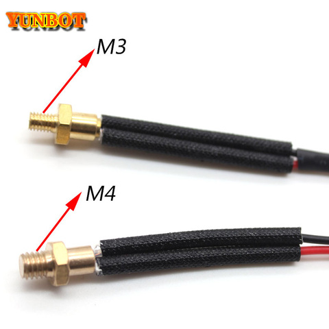 3D printer head thermistor M4/ M3 Screw thermocouple 100K NTC100 3950 3D printer accessories screw temperature sensor ► Photo 1/6