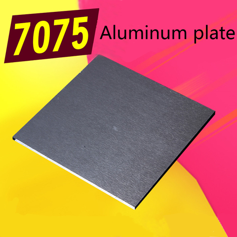 7075 Aviation Aluminum Alloy Plate Sheet Thicked Super Hard Block 100*100mm CNC Lathe Processing Thickness 4mm/6/8mm ► Photo 1/4