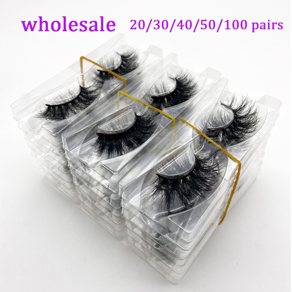 Wholesale 20/30/40/50Pairs Eyelashes 3D Mink Lashes Handmade Fluffy Dramatic Lashes Cruelty Free False Eyelashes Makeup Lashes ► Photo 1/6