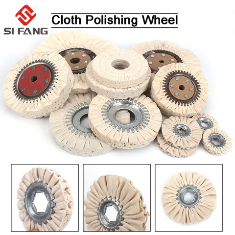 70-250mm Cotton Airway Buffing Wheel Cloth Open Bias Polishing Buffs Wheel ► Photo 1/6