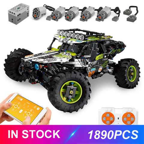 Mould King 18002 App Remote Control Buggy Compatible Technic Moc-19517 19664 Off-Road Climbing Truck Model Building Blocks Brick ► Photo 1/6