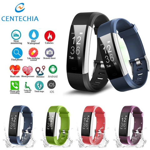 Price history & Review on ID115PLUS Polsbandjes Fitness Armband Hartslag Tracker Smartband Waterdichte Fitness Armband FitBits | AliExpress Seller - World Store |