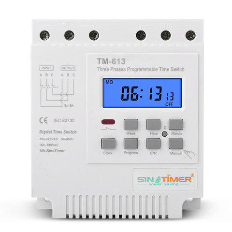 Three phases 380v 415v TIMER programmable Switch  FREE SHIPPING ► Photo 1/6