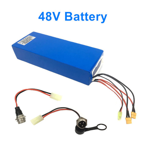 EU stock 48V Electric Scooter Lithium Battery with 54.6V full charged Battery Pack for 48v scooter 4A charge Ebike kick Battery ► Photo 1/6
