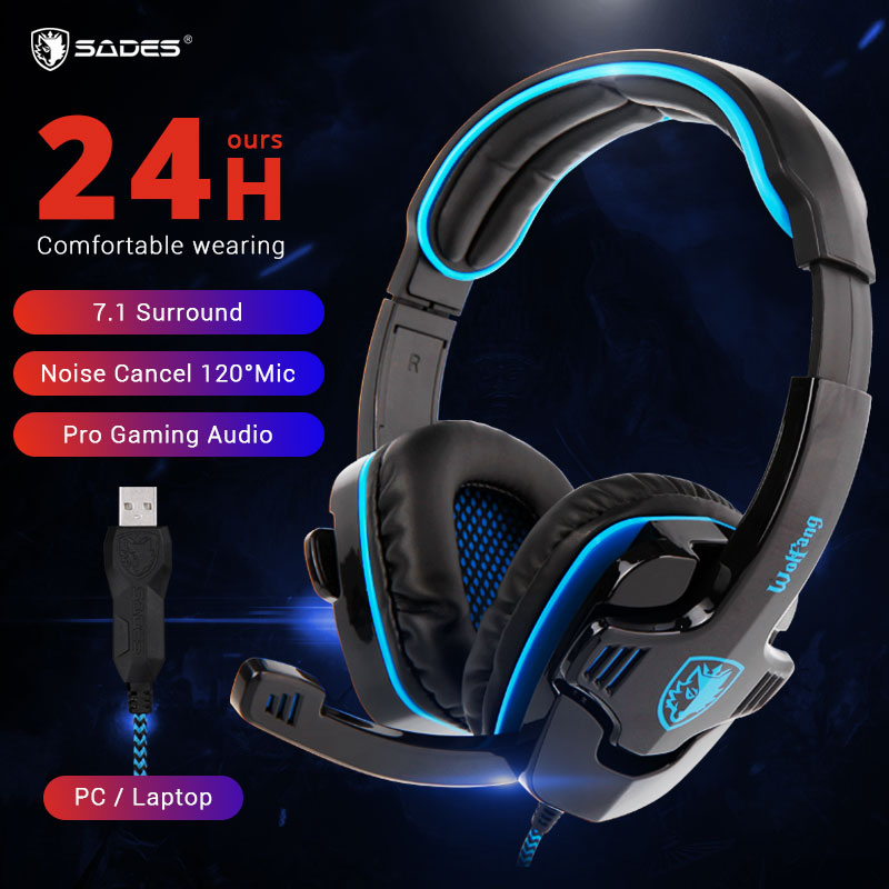 sades 7.1 surround gaming headset