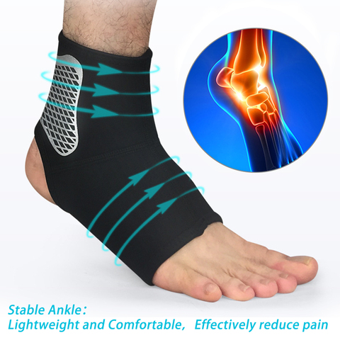 Ankle Support Protect Brace Compression Strap Achille Tendon Brace Sprain Protect Foot Bandage Running Sport Fitness Band New ► Photo 1/6
