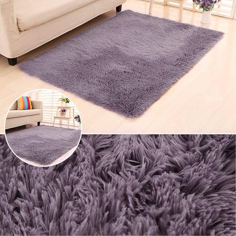 RULDGEE Shaggy Carpet for Living Room Home Plush Floor Alfombra Fluffy Mats Kids Room Faux Fur Area Rug Living Room Silky Rugs ► Photo 1/6