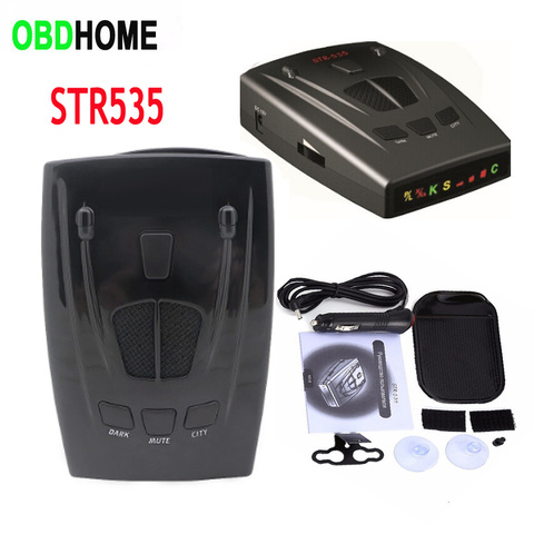 CITY/HIGHWAY Mode Car Radar Detector STR535 LED Display Support X.K,Ka,Ultra-K-band 360 Degree Laser Detection Radar Velocimeter ► Photo 1/6