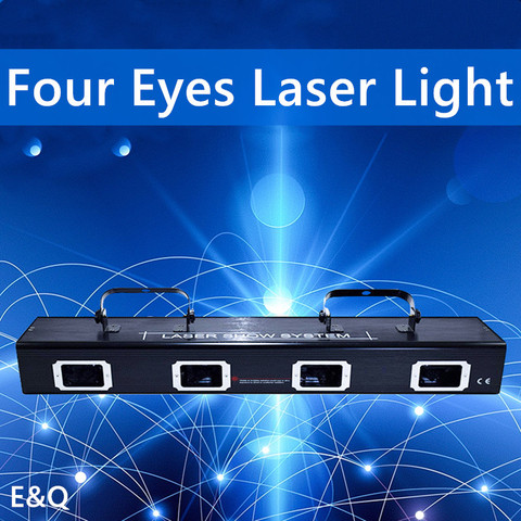 Four Lens Strong RGBY Laser Show System Stage Disco Party christmas decoration Laser lights DMX DJ equipment project ► Photo 1/6