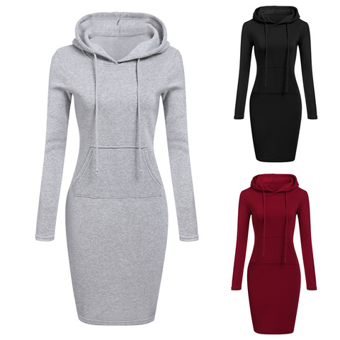 Autumn Winter Women Hoodies Long Sweatshirts 2022 Patchwork Fashion Female Pullovers Hoodie Tops Causal Plus Size Feminino Coats ► Photo 1/6