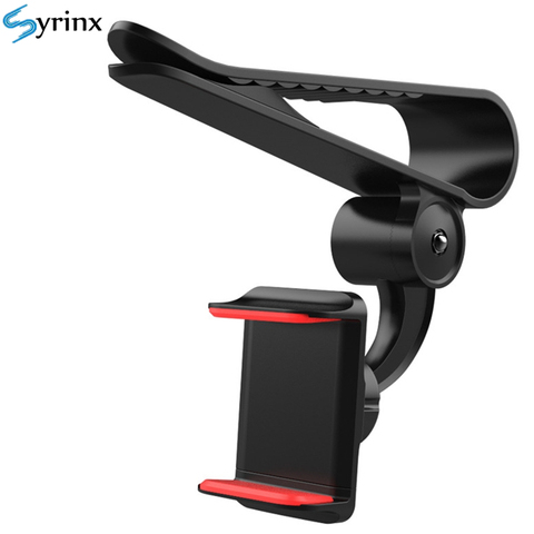 Universal 360 Car Clip Sun Visor Cell Phone Holder Mount Stand Soporte Movil For iphone 11 GPS Rearview Mirror Holder Car Mobile ► Photo 1/6