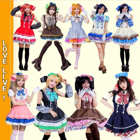 Anime Love Live Nico Yazawa Kotori Minami Maki Tojo Ellie Rin Candy Maid Japanese Uniform Princess Lolita Dress Cosplay Costume ► Photo 1/6