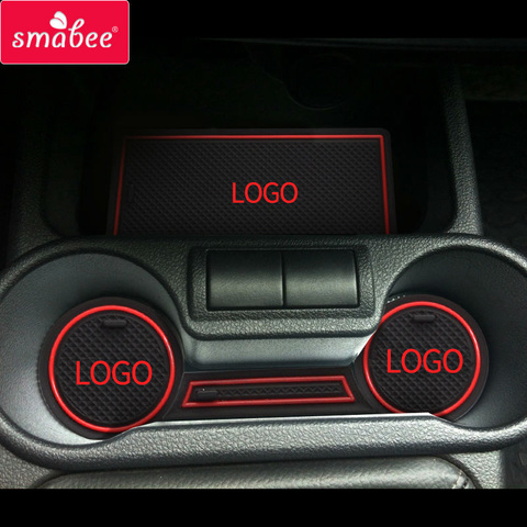 smabee Gate slot pad Interior Door Pad/Cup For LADA GRANTA  Non-slip mats red/blue/white mats ► Photo 1/6