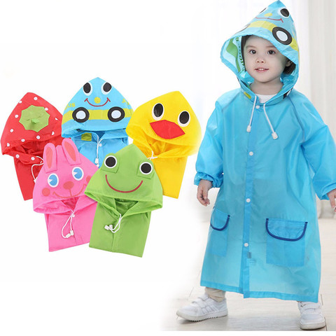 1PCS Children's cartoon raincoat Korean children's rain gear Cute baby poncho household goods playground Songkran Festival ► Photo 1/6