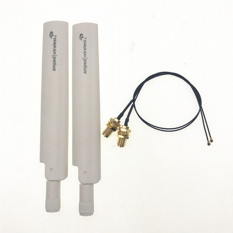 2.4GHz 5GHz Dual Band for Intel 9560 9260 8265 8260 AX200 AX201 Wireless Network WiFi U.FL IPEX MHF4 to RP-SMA Antenna Set ► Photo 1/5